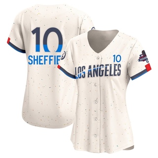 Limited Gary Sheffield Women's Los Angeles Dodgers 2024 City Connect World Series Champions Jersey - Cream