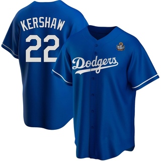 Replica Clayton Kershaw Youth Los Angeles Dodgers Alternate 2024 World Series Jersey - Royal