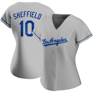 Replica Gary Sheffield Women's Los Angeles Dodgers Road Jersey - Gray