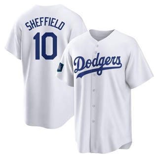 Replica Gary Sheffield Youth Los Angeles Dodgers 2024 World Tour Seoul Series Home Jersey - White